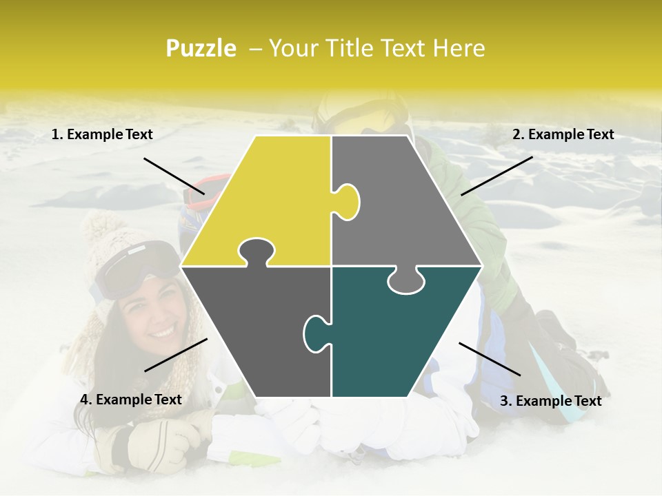 Woman Whiteness Hat PowerPoint Template