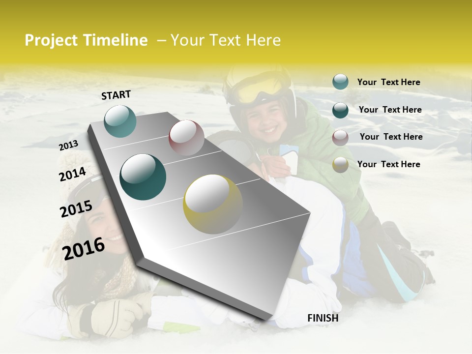 Woman Whiteness Hat PowerPoint Template