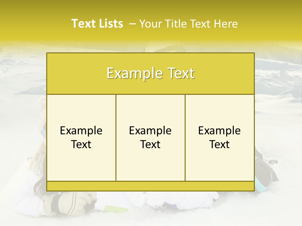 Woman Whiteness Hat PowerPoint Template