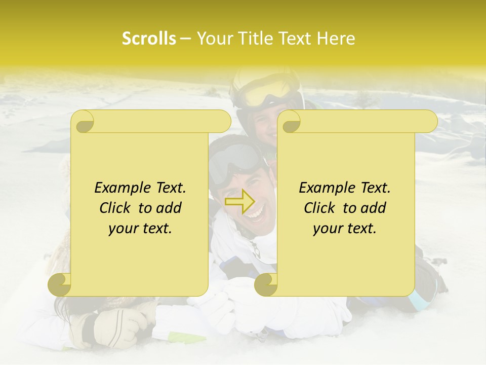 Woman Whiteness Hat PowerPoint Template