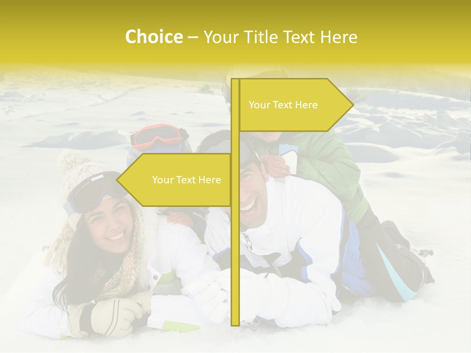 Woman Whiteness Hat PowerPoint Template