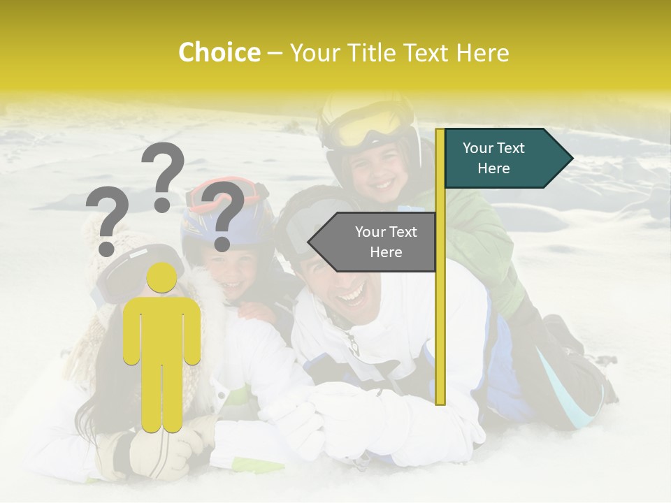 Woman Whiteness Hat PowerPoint Template