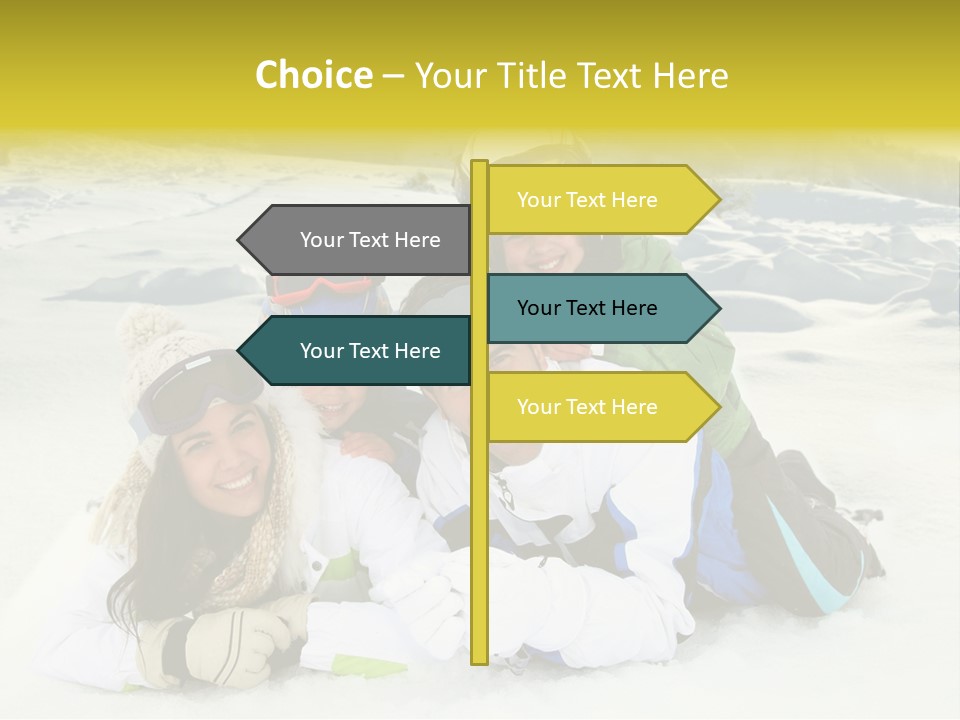 Woman Whiteness Hat PowerPoint Template