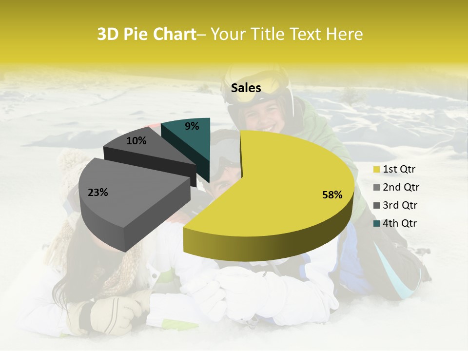 Woman Whiteness Hat PowerPoint Template