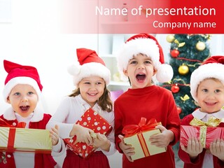 Home Santa Adorable PowerPoint Template