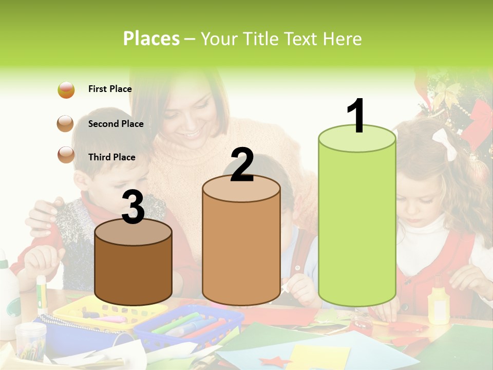 Glue Greeting Card Season PowerPoint Template