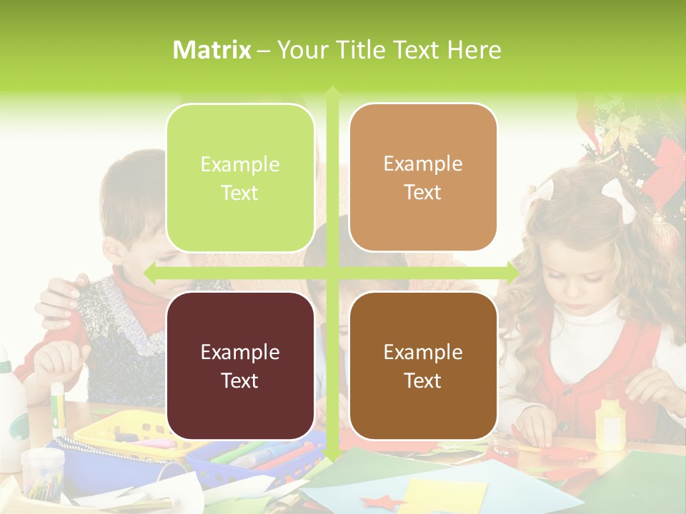 Glue Greeting Card Season PowerPoint Template