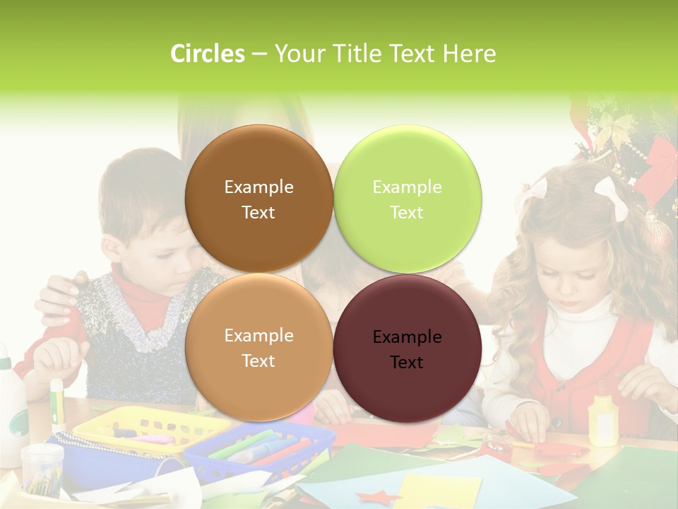 Glue Greeting Card Season PowerPoint Template