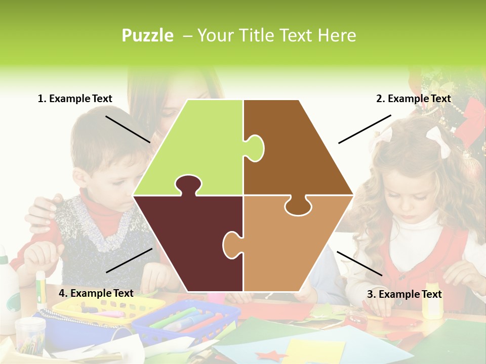 Glue Greeting Card Season PowerPoint Template