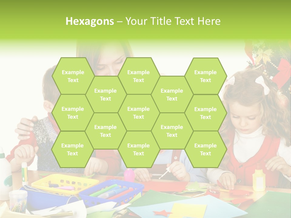 Glue Greeting Card Season PowerPoint Template