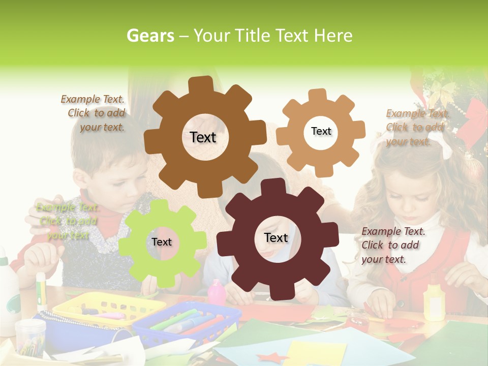 Glue Greeting Card Season PowerPoint Template