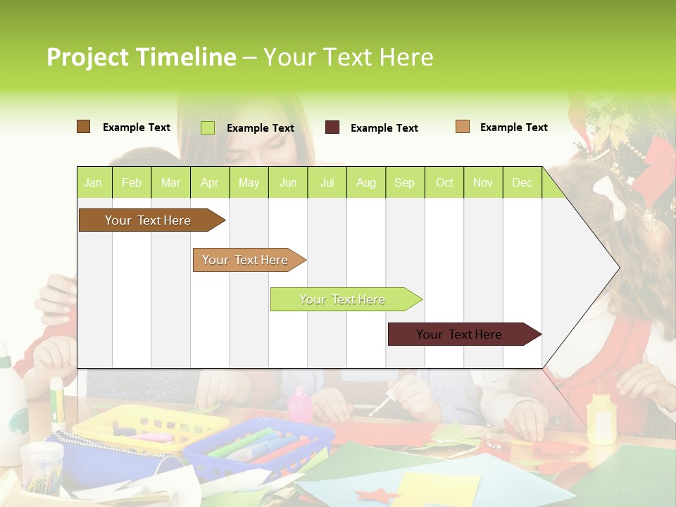 Glue Greeting Card Season PowerPoint Template