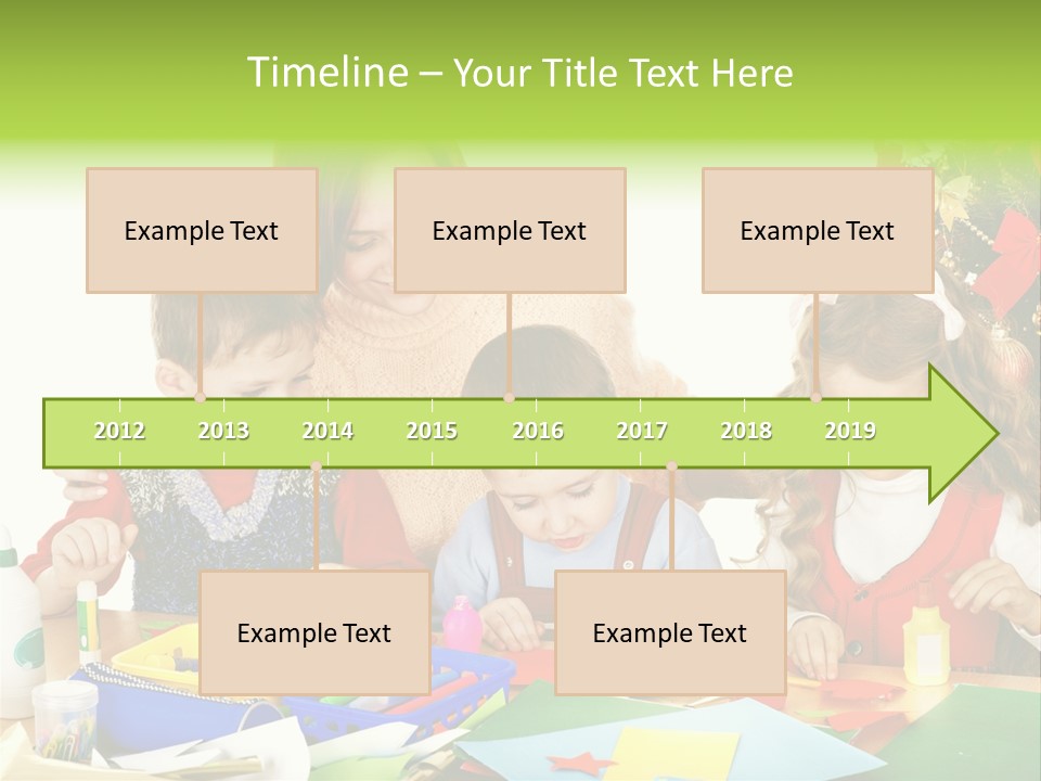 Glue Greeting Card Season PowerPoint Template