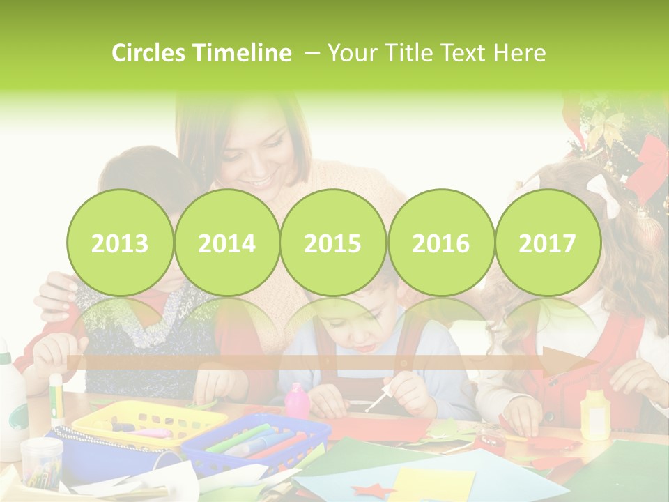 Glue Greeting Card Season PowerPoint Template