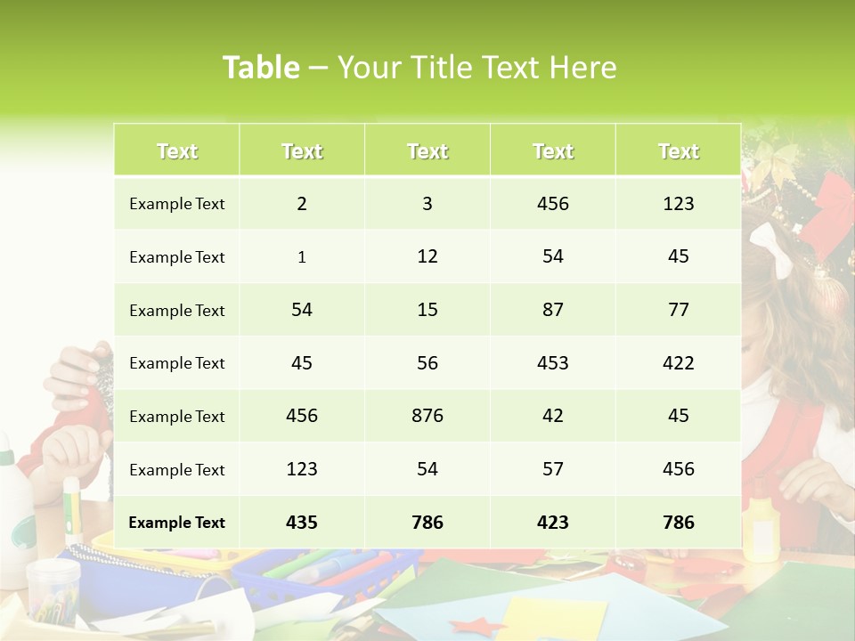 Glue Greeting Card Season PowerPoint Template