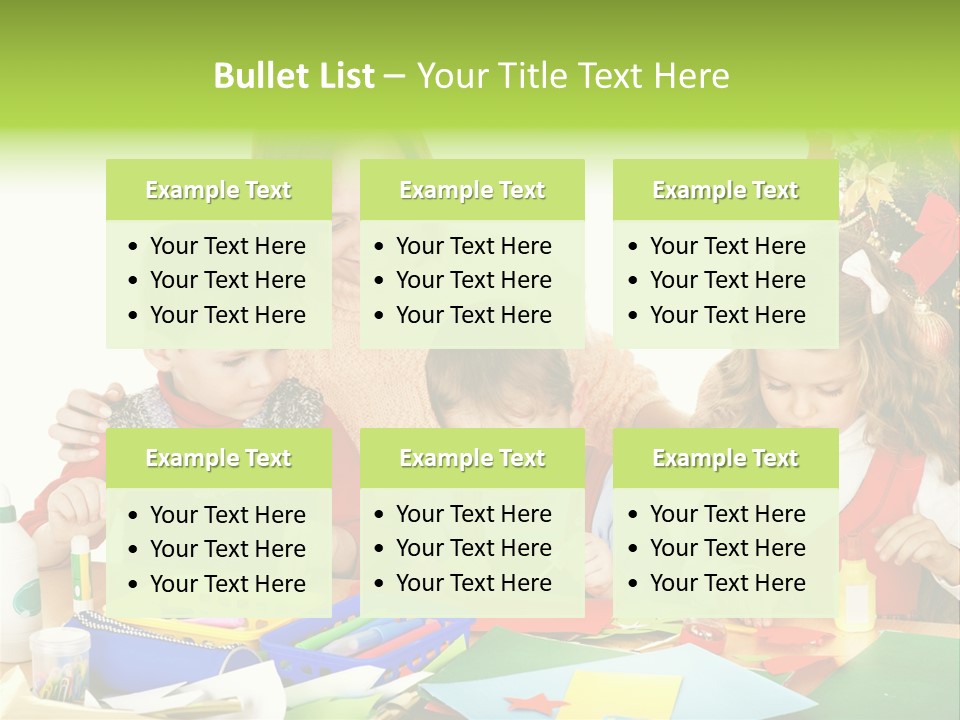 Glue Greeting Card Season PowerPoint Template