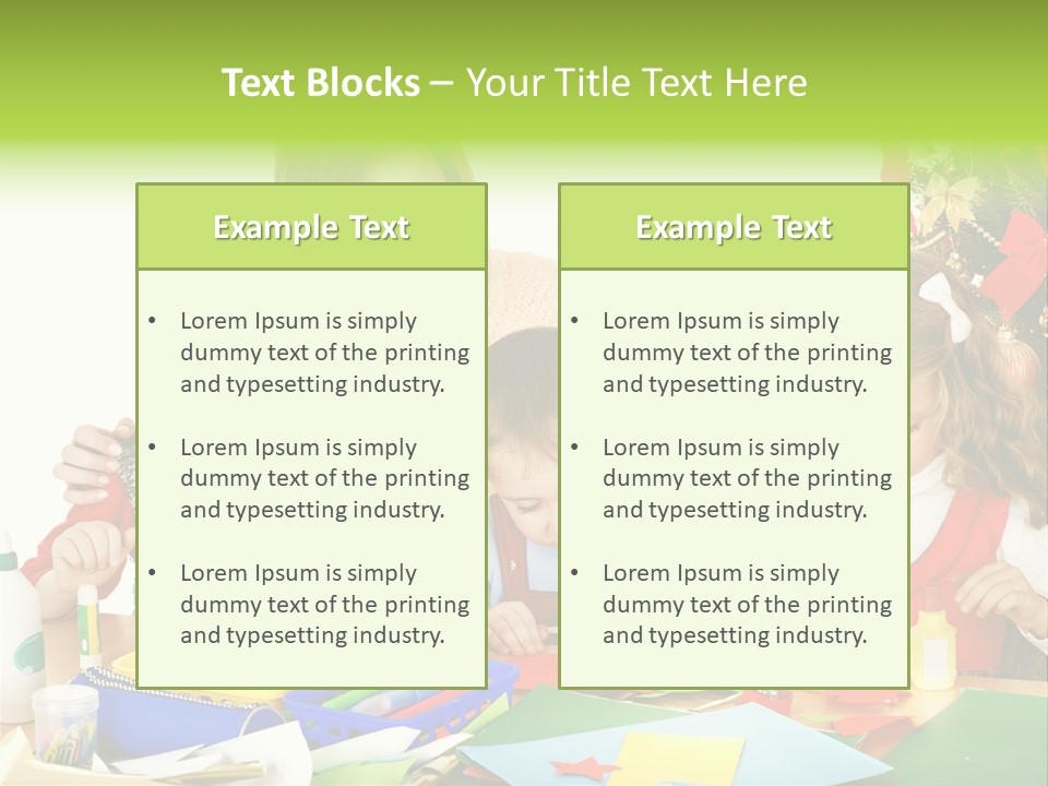 Glue Greeting Card Season PowerPoint Template