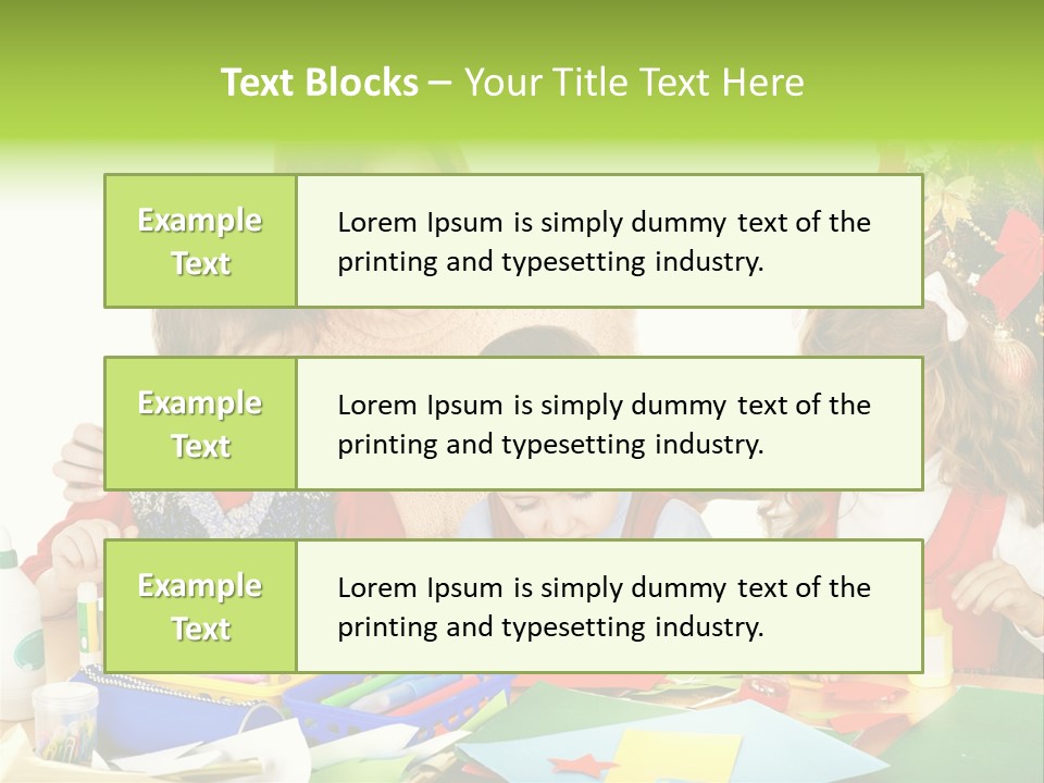 Glue Greeting Card Season PowerPoint Template