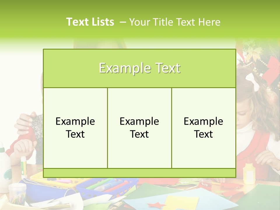 Glue Greeting Card Season PowerPoint Template