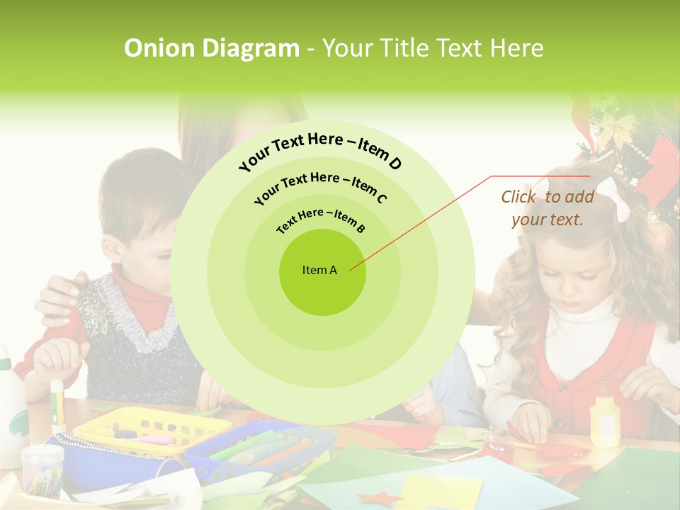 Glue Greeting Card Season PowerPoint Template