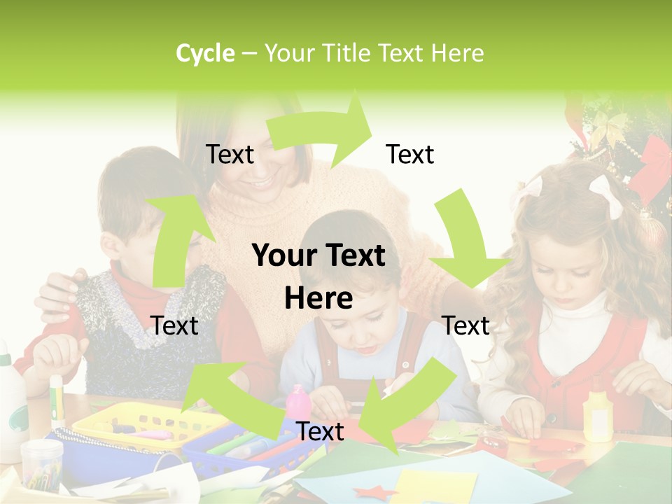 Glue Greeting Card Season PowerPoint Template