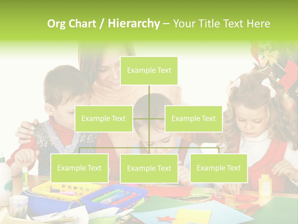 Glue Greeting Card Season PowerPoint Template