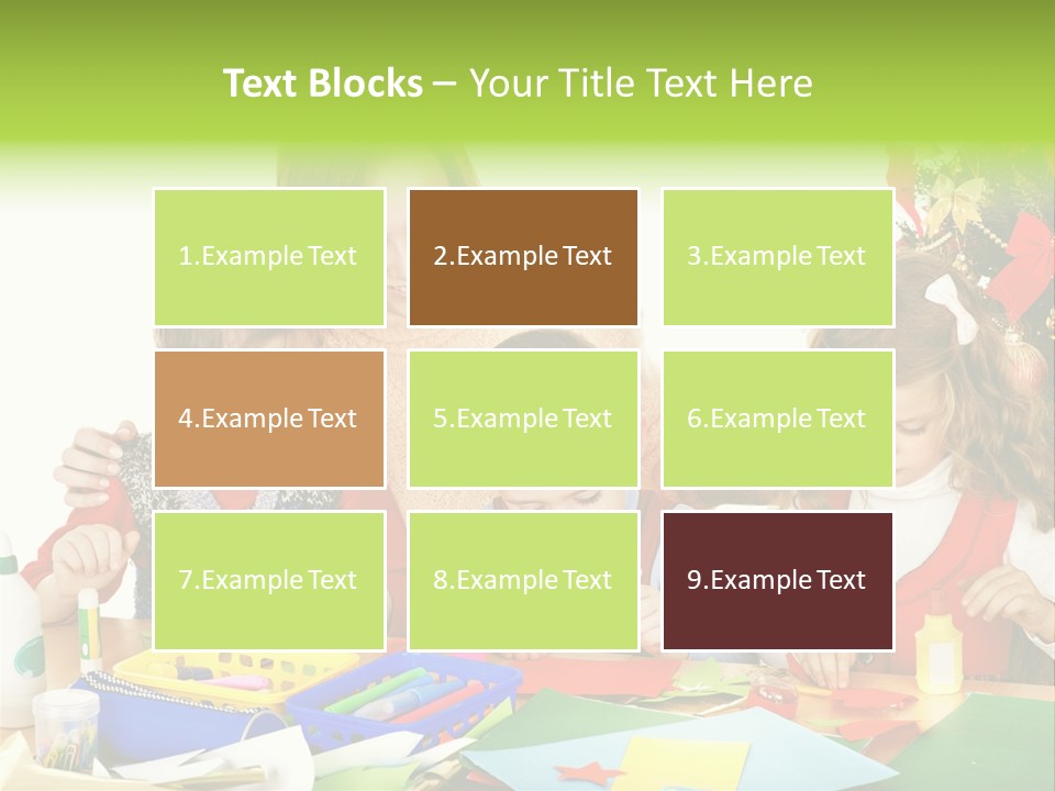 Glue Greeting Card Season PowerPoint Template