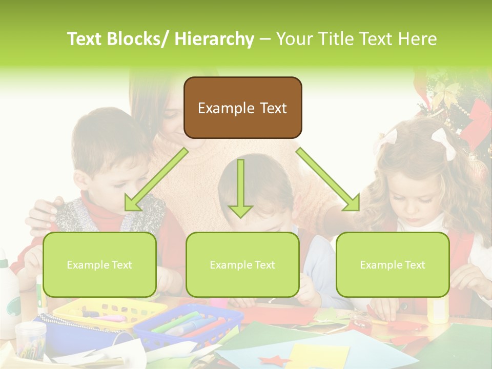 Glue Greeting Card Season PowerPoint Template