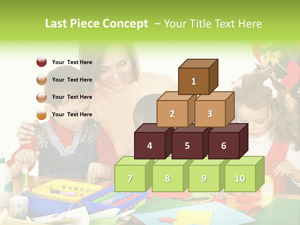 Glue Greeting Card Season PowerPoint Template