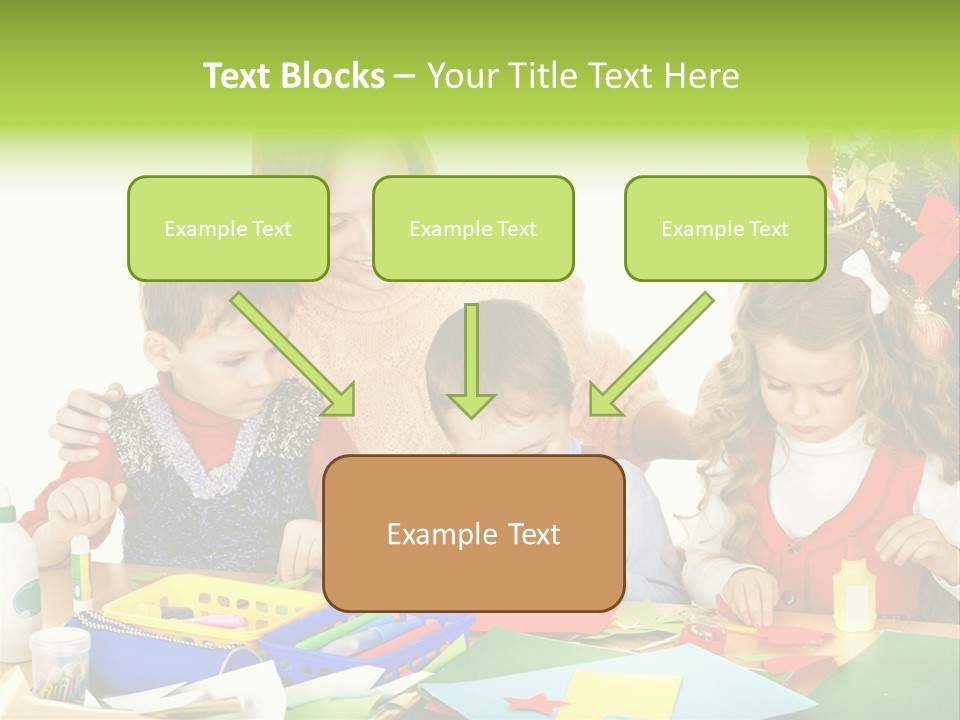 Glue Greeting Card Season PowerPoint Template