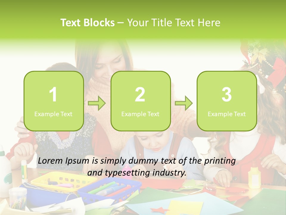 Glue Greeting Card Season PowerPoint Template