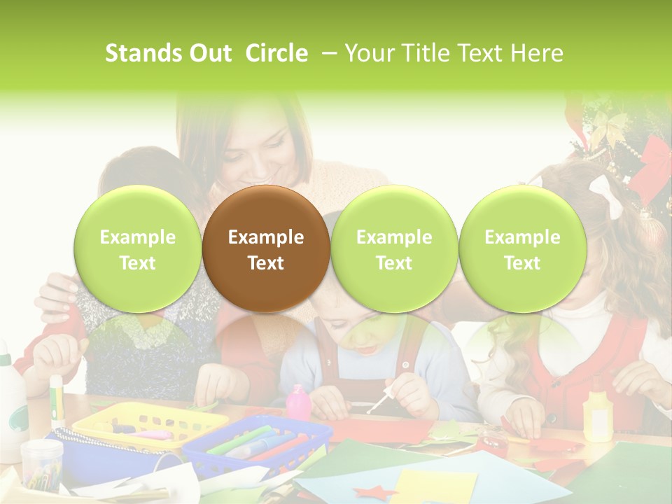 Glue Greeting Card Season PowerPoint Template