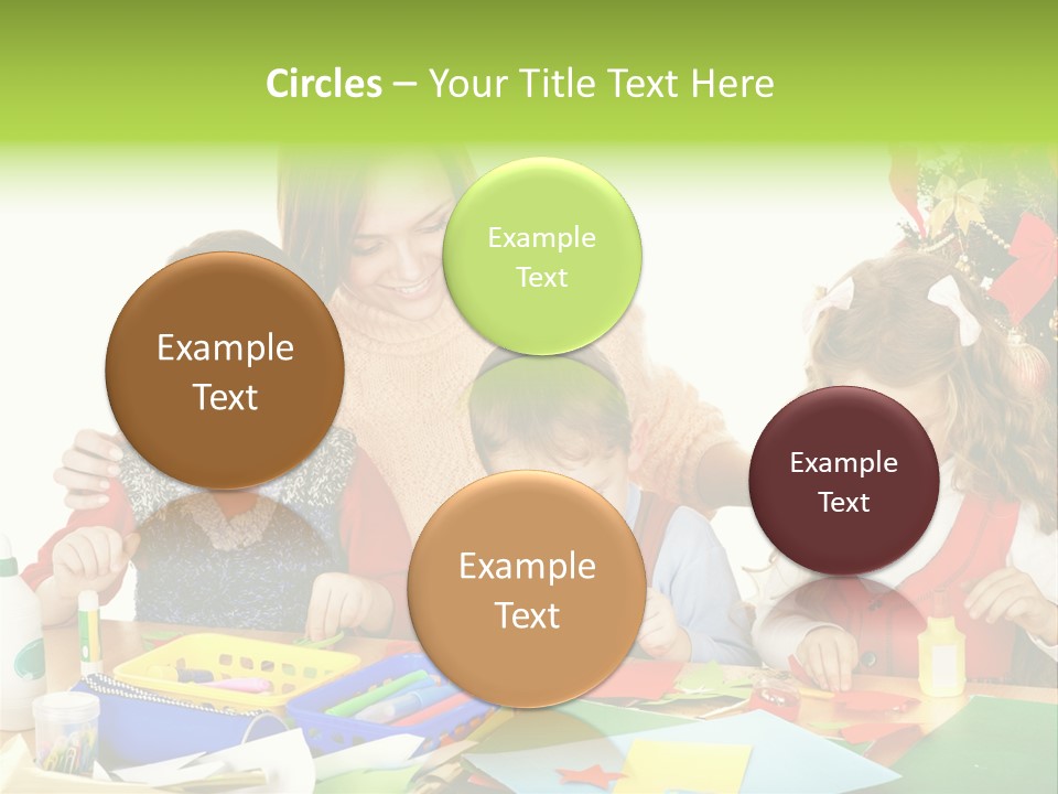 Glue Greeting Card Season PowerPoint Template