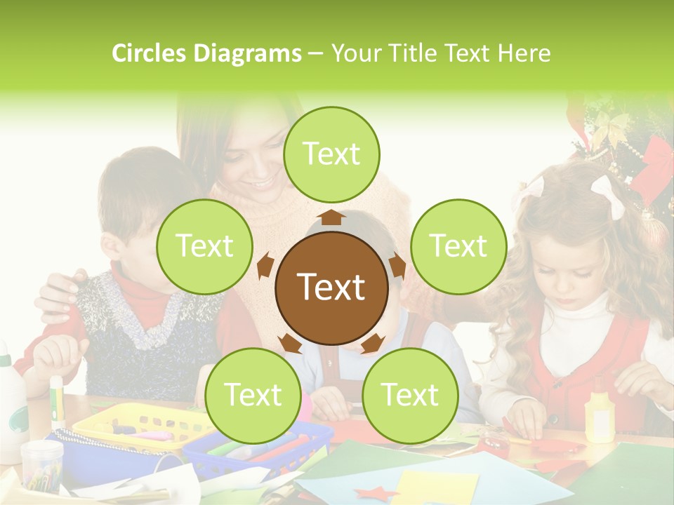 Glue Greeting Card Season PowerPoint Template