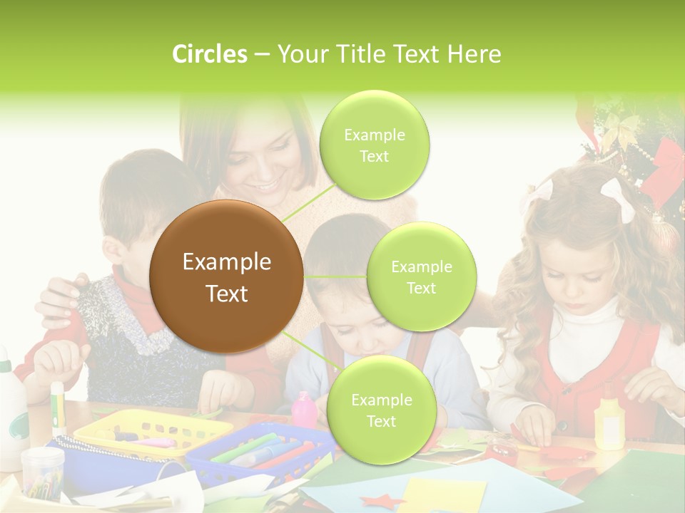 Glue Greeting Card Season PowerPoint Template