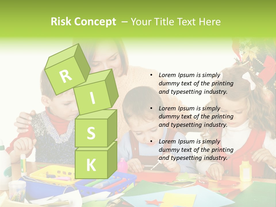 Glue Greeting Card Season PowerPoint Template