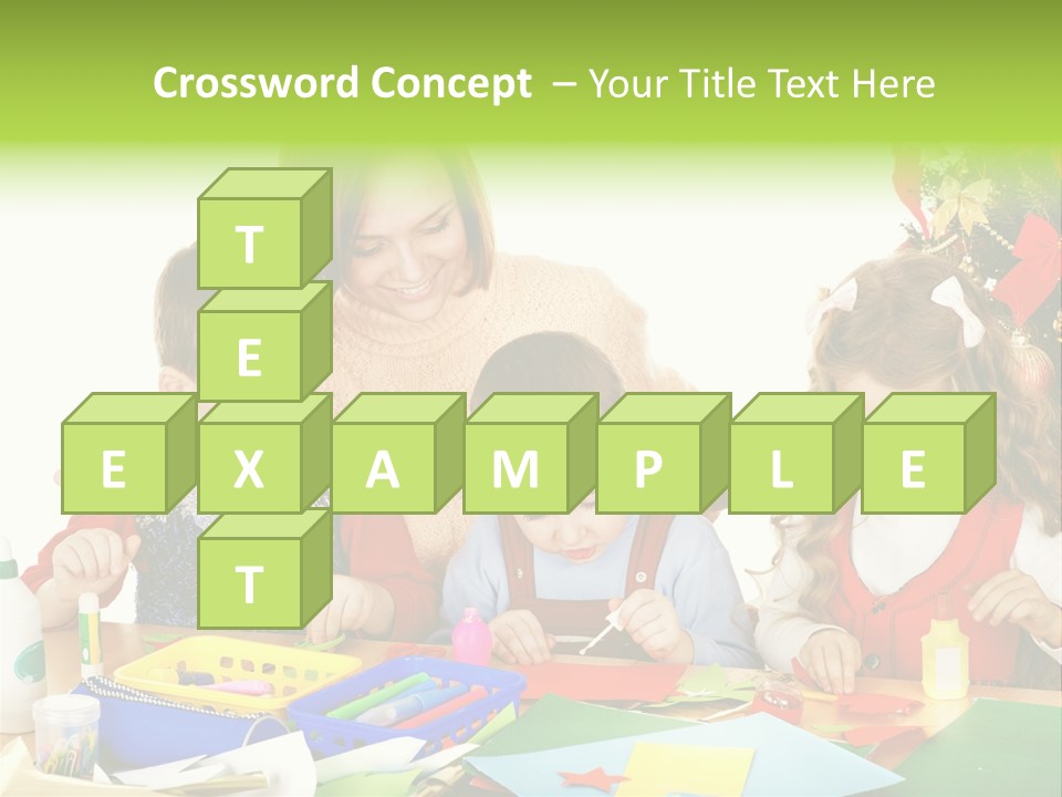 Glue Greeting Card Season PowerPoint Template