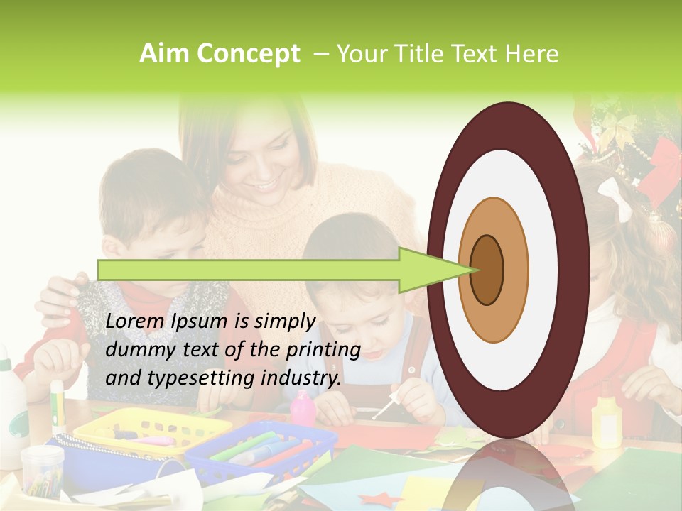 Glue Greeting Card Season PowerPoint Template