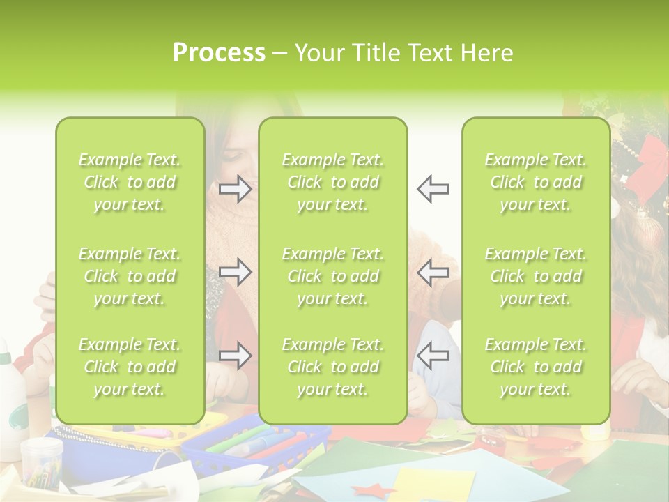 Glue Greeting Card Season PowerPoint Template