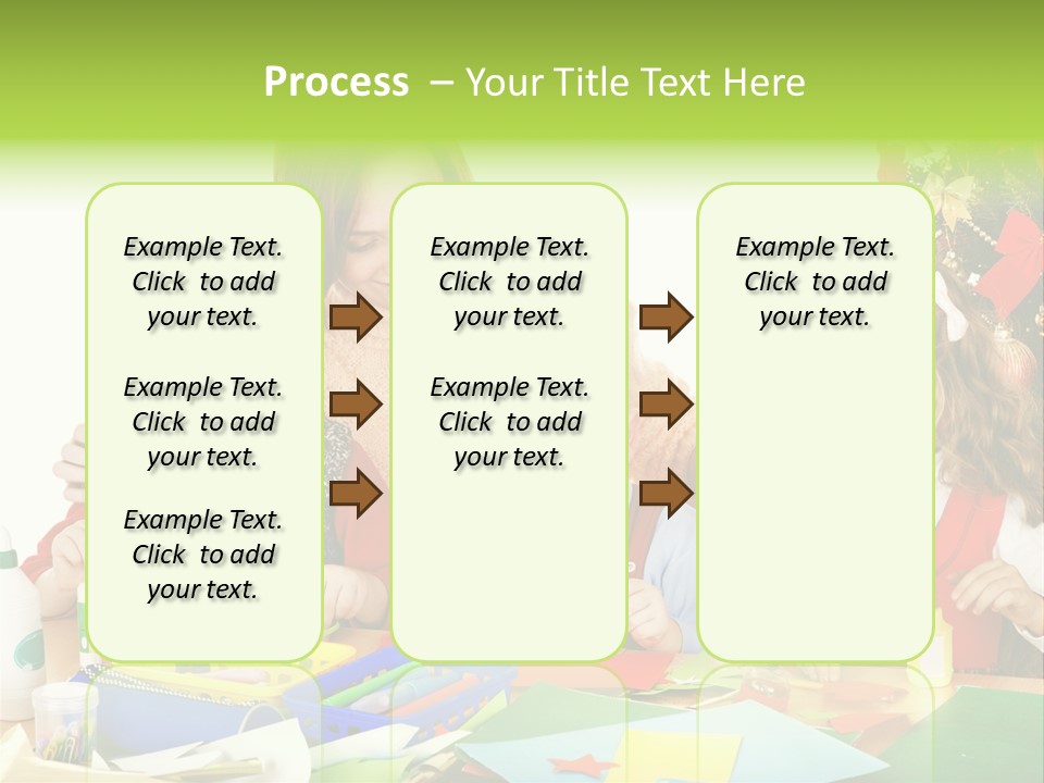 Glue Greeting Card Season PowerPoint Template