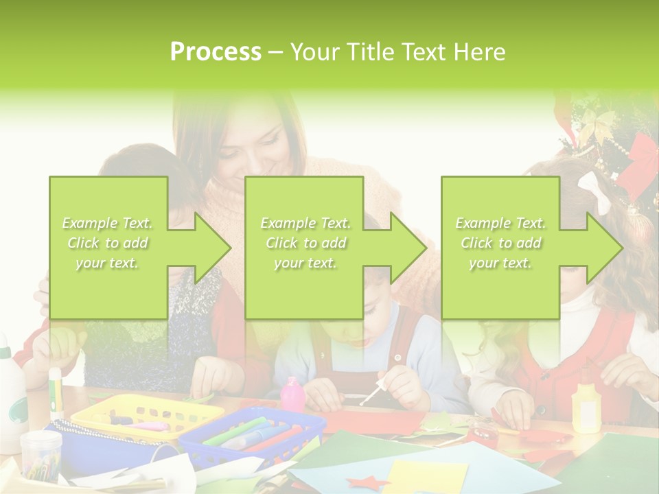 Glue Greeting Card Season PowerPoint Template