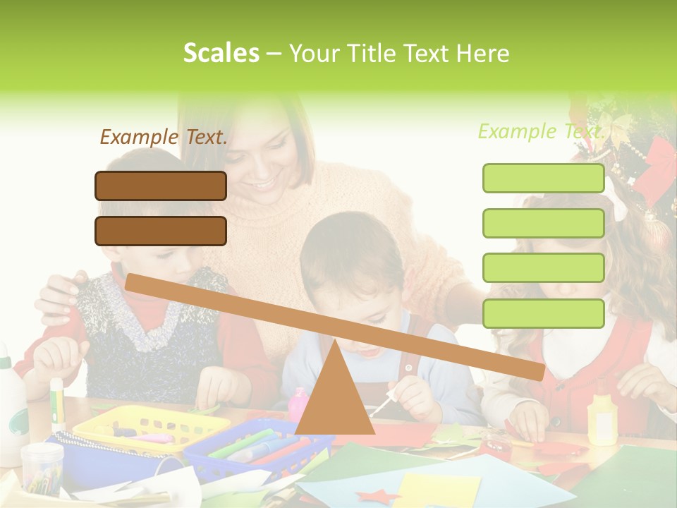 Glue Greeting Card Season PowerPoint Template