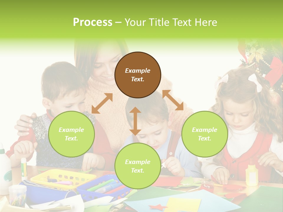 Glue Greeting Card Season PowerPoint Template