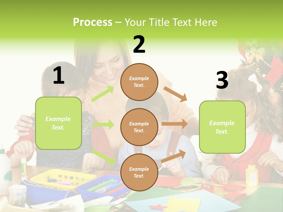 Glue Greeting Card Season PowerPoint Template