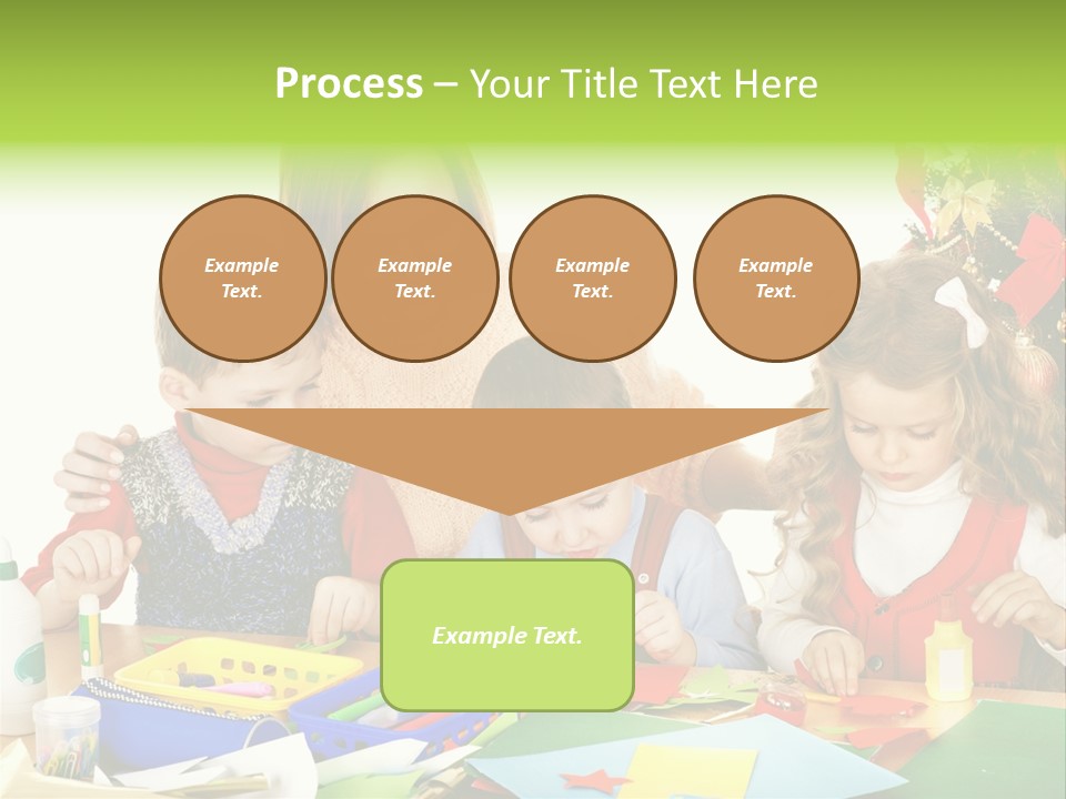 Glue Greeting Card Season PowerPoint Template