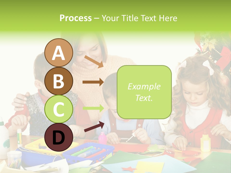 Glue Greeting Card Season PowerPoint Template