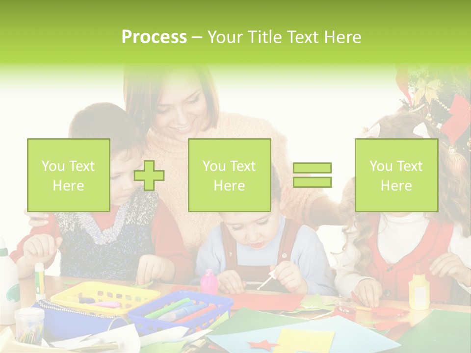 Glue Greeting Card Season PowerPoint Template