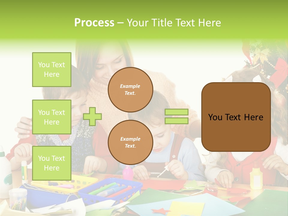 Glue Greeting Card Season PowerPoint Template