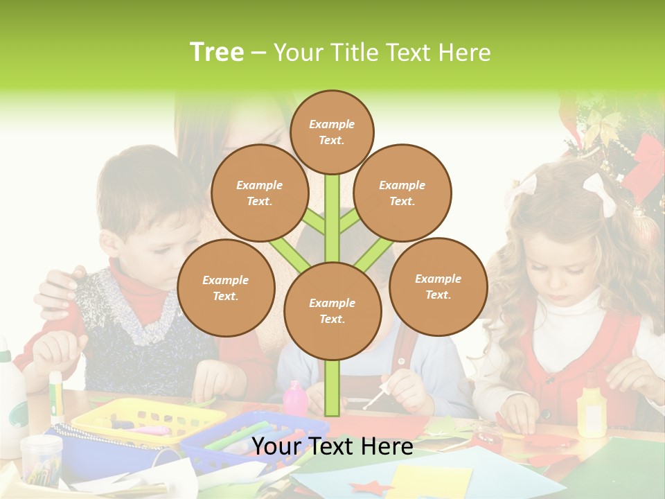 Glue Greeting Card Season PowerPoint Template