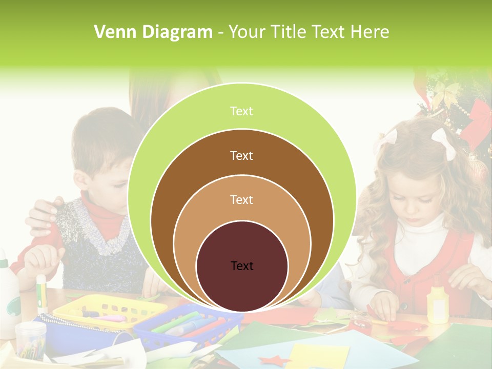 Glue Greeting Card Season PowerPoint Template